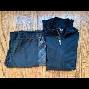 Emporio Armani EA7 black tracksuit - Men’s M